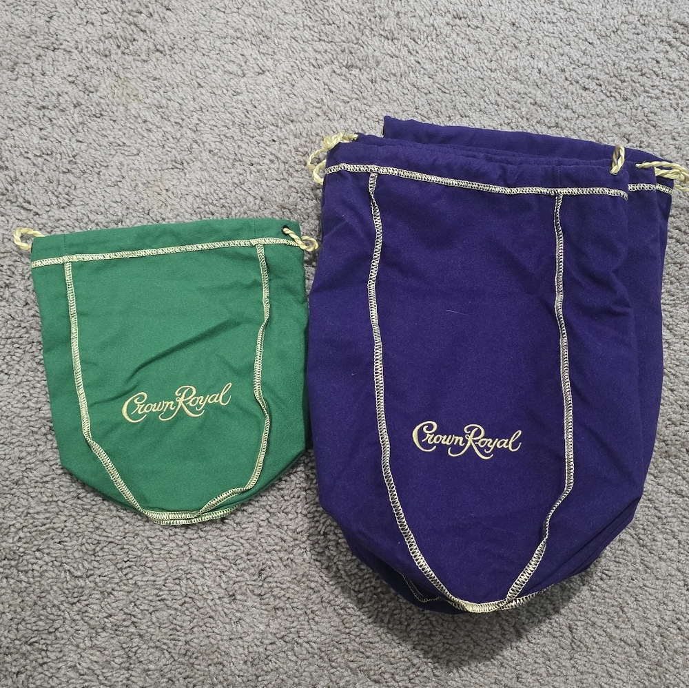 Lot of 10 Crown Royal Bags